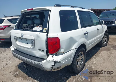 2004 Honda Pilot Ex-L из США, поврежденный, VIN 5FNYF18674B011486